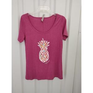Pineapple Cozumel Mexico Graphic Tshirt Medium by Delta Apparel